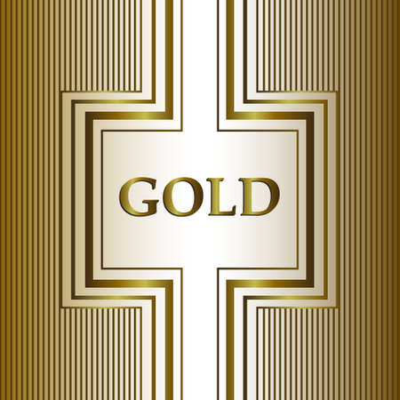 gold. card, background. Creative design, vector illustrationsのイラスト素材