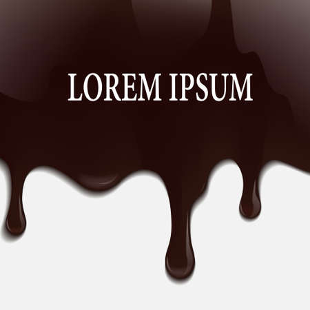 Chocolate flow. Background, cover for advertisingのイラスト素材