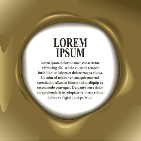 Liquid round frame for advertising. Background, coverのイラスト素材
