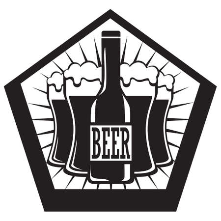 emblem for design. beerのイラスト素材