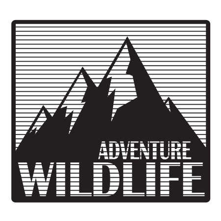 emblem for design. the mountainsのイラスト素材