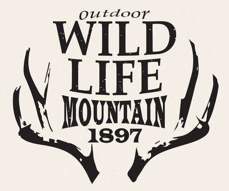 Print, for t-shirt design, poster, outdoor,のイラスト素材