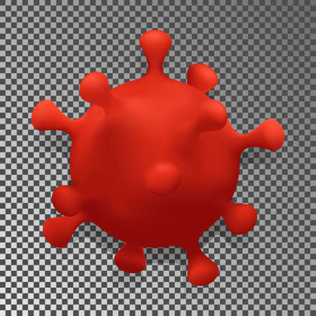 Coronavirus denoted 2019-nCoV Floating flu virus, cancer cells.のイラスト素材