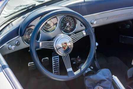 Van Nuys, CA - USA - September 20, 2015:  Porshe dashboard on display at The 4th Annual Galpin Car Show.のeditorial素材