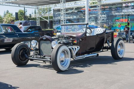 Van Nuys, CA - USA - September 20, 2015:  Ford Street Hot Rod Convertible on display at The 4th Annual Galpin Car Show.のeditorial素材