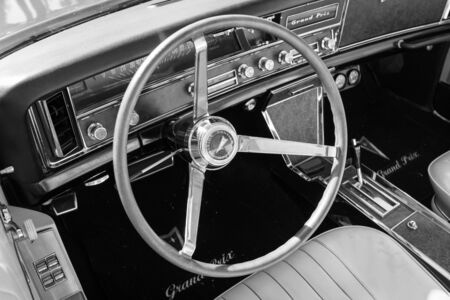 Pomona, USA - March 12, 2016: Pontiac Grand Prix Dashboard during 3rd Annual Street Machine and Muscle Car Nationalsのeditorial素材