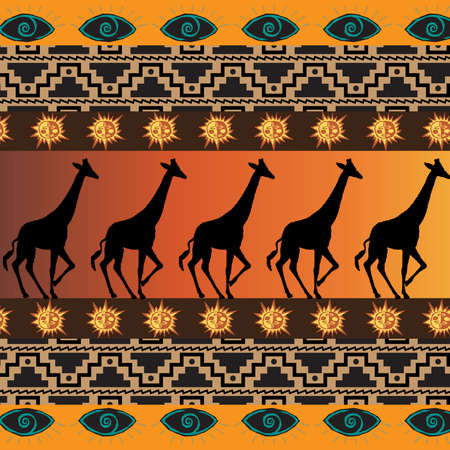 African backgroundのイラスト素材
