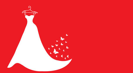 wedding dressのイラスト素材