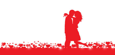 couple in loveのイラスト素材