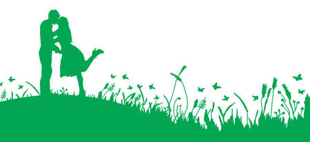 couple in loveのイラスト素材