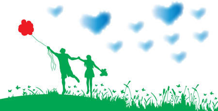 couple in loveのイラスト素材