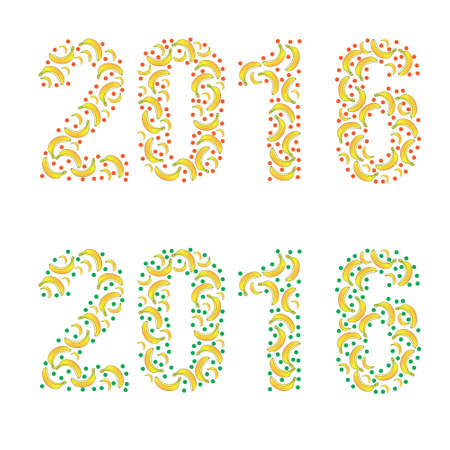 2016 year of the monkeyのイラスト素材