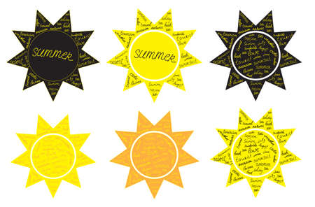 the sun setのイラスト素材