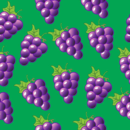 Grape seamless patternのイラスト素材
