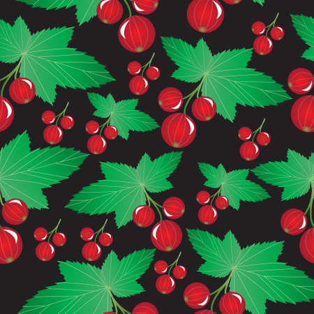 Currant seamless patternのイラスト素材