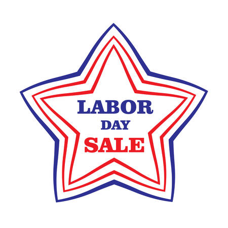 US Labor day. American Labor day, discounts, sale. Vector illustration.のイラスト素材