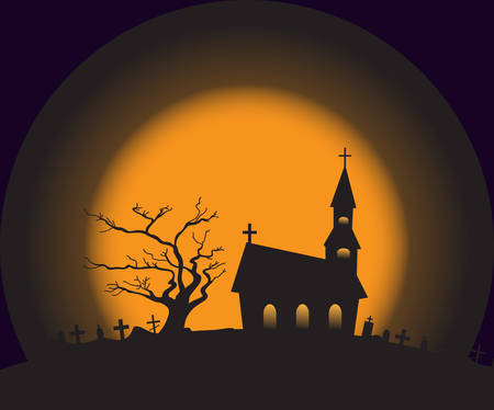 Happy Halloween. Card, banner Halloween. Vector illustrationのイラスト素材
