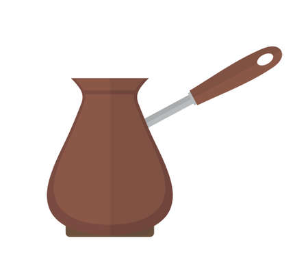 Turk for coffee icon vector flat style. Isolated on white background. Vector illustrationのイラスト素材