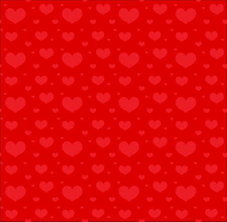 Valentines Day seamless pattern with hearts. Love, romance endless background, texture. Vector illustrationのイラスト素材