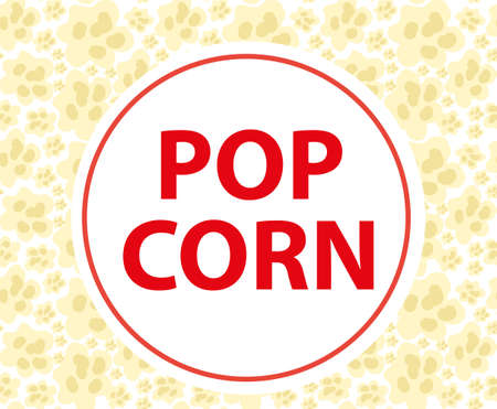 Popcorn seamless pattern, endless texture. Repeating background. Vector illustrationのイラスト素材