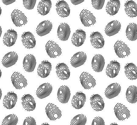 Fingerprint seamless pattern. repeating texture, endless background. Vector illustration.のイラスト素材