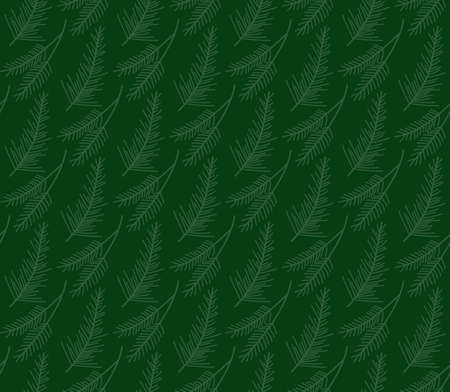 Christmas plants seamless pattern. Merry christmas repeating texture winter flowers.Tileable Holiday background.のイラスト素材