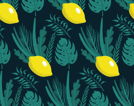 Happy Sukkot seamless pattern. Jewish holiday huts endless background. Repeating texture with etrog,...