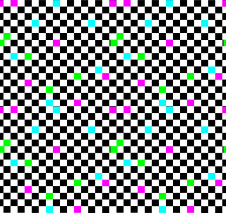 No Signal TV retro television test pattern with color RGB Bars and VHS glitch effect. Vaporwave and retrowave style backgroundのイラスト素材