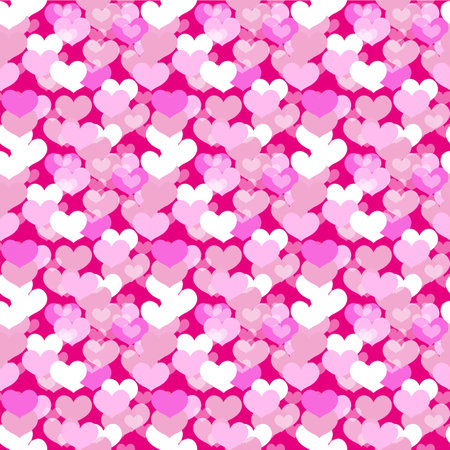 Romantic vector abstract geometric background with hearts. vectorのイラスト素材