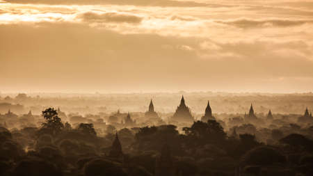 sunrise in Baganの写真素材