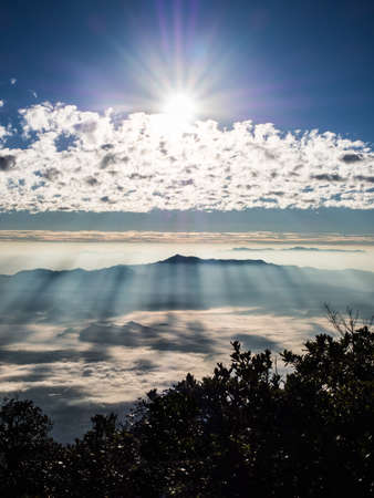 Doi Luang Chiang Dao, High mountain in Chiang Mai Province, Thailandの写真素材