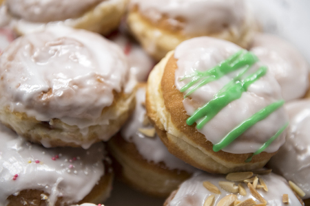 berliner with icing sugarの写真素材