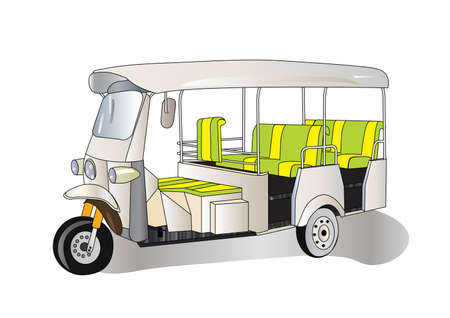 Motorized  Tricycles のイラスト素材