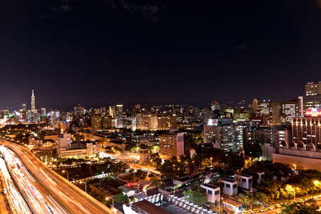 Taipei City Night Viewのeditorial素材