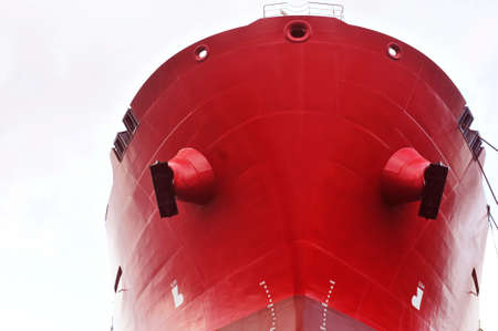 A large ship under construction at the shipyard.