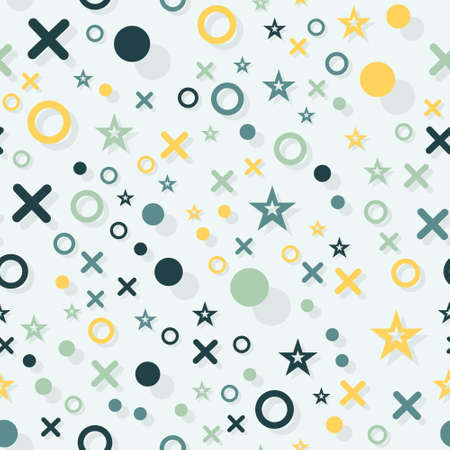 geometric multicolored pattern on a light background. The template is suitable for posters, cards, fabrics or wrapping paperのイラスト素材