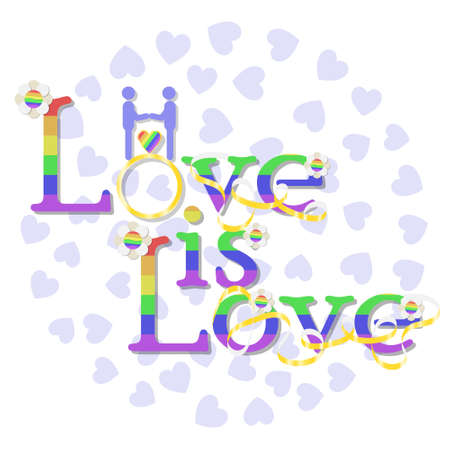 Cute cartoon character of male LGBT wedding couple for invitation wedding card banner.のイラスト素材