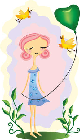 Valentine cardのイラスト素材