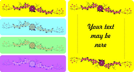 Abstract floral elementのイラスト素材