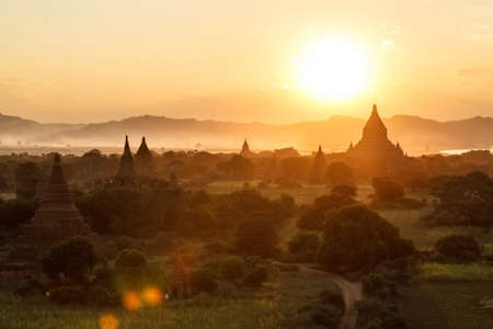 Photo of the picturesque landscape in Bagan, Myanmar.の写真素材