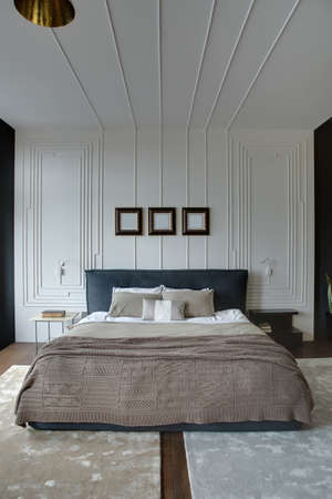 Bedroom in modern styleの写真素材