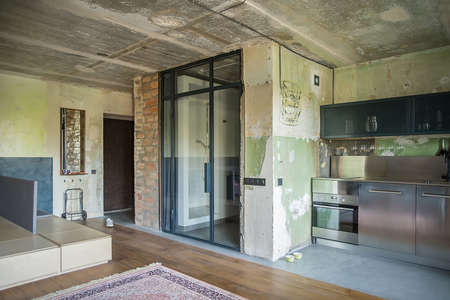 Flat in loft styleの写真素材