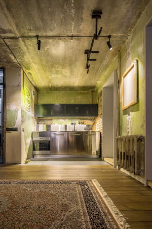 Interior in loft styleの写真素材