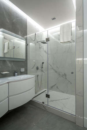 Light bathroom in modern style