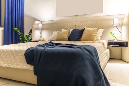 Luxury bedroom in modern style