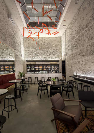 Bar in loft styleの写真素材