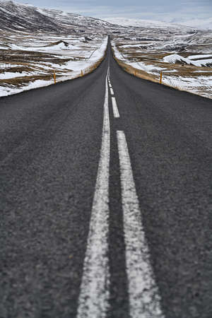 Country roadway in Iceland