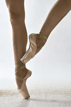 Ballet dancer posing in studio
