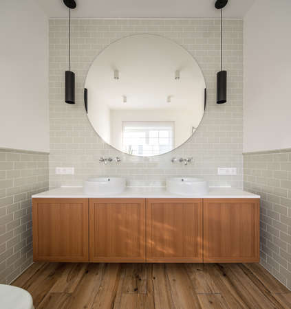 Washroom in modern styleの写真素材