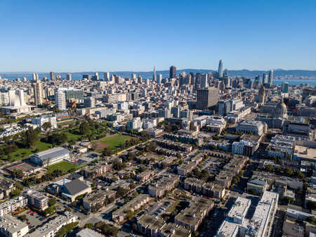 Majestic cityscape of San Franciscoの写真素材